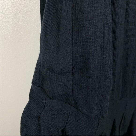 Free People Your Girl Ruffle Tunic Long Sleeve Mini Dress Black Size S - Picture 12 of 12